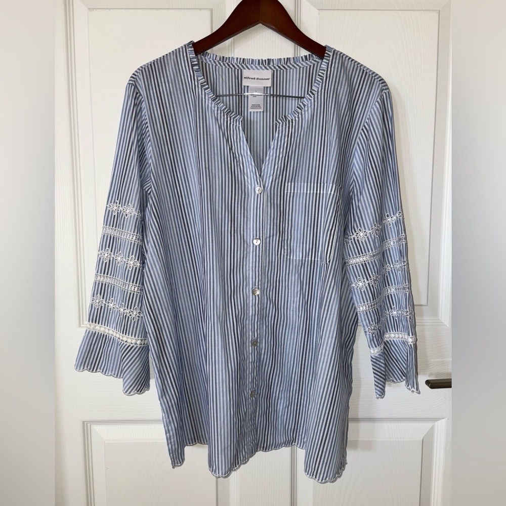 Alfred Dunner top size L 100% Cotton